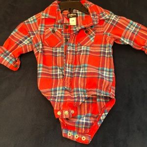 OshKosh Flannel onesie